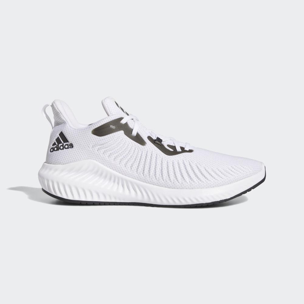 Adidas Men's Alphabounce+ Running Shoes White/Black/Grey Ireland EF8061